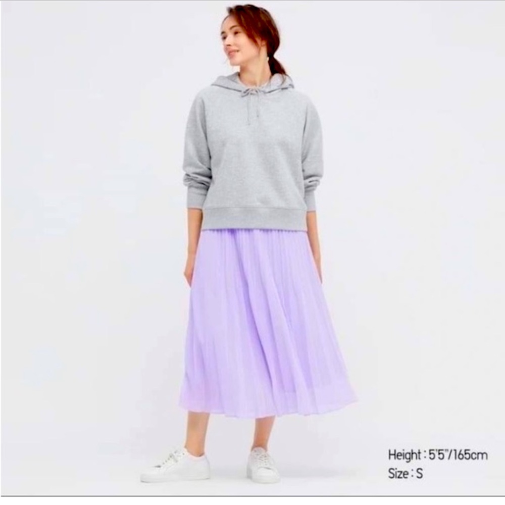 Uniqlo Lilac long skirt NWT Large